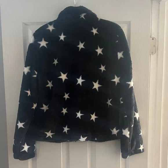Andree Black and White Star Fleece Jacket - Picture 5 of 5